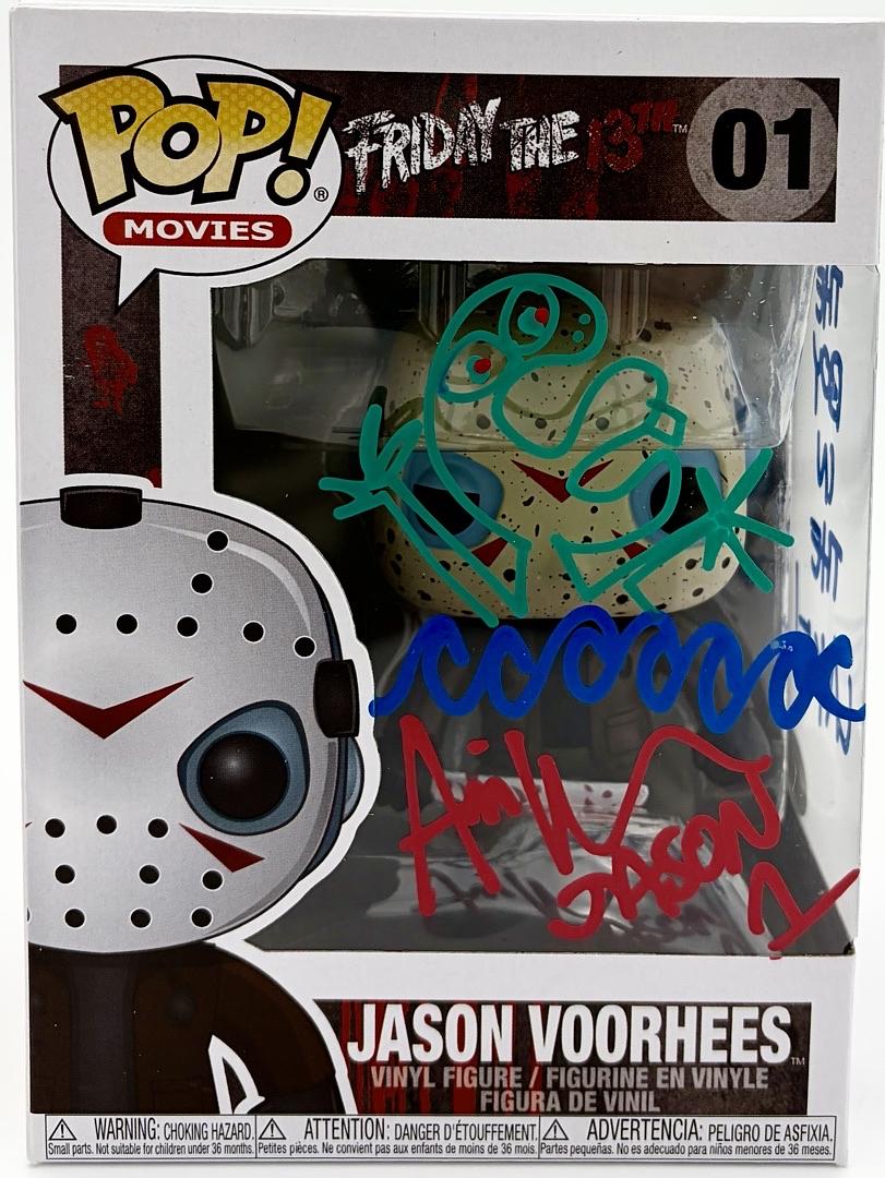 Ari Lehman signed Funko #01 w/quote and drawing (Friday the 13th) - Beckett COA